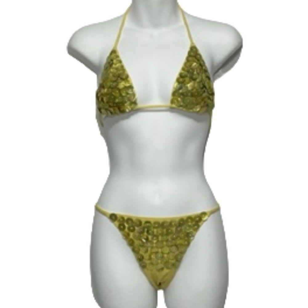 NWT DOMANI SWIMWEAR Yellow Bikini